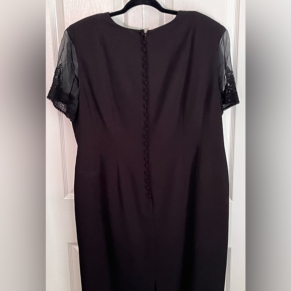 DONNA MORGAN PETITES WOMENS DRESS, BLACK, size 22P - Picture 3 of 5